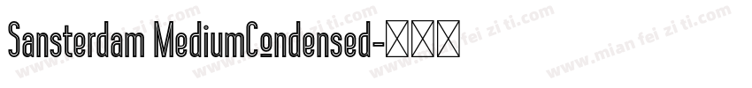 Sansterdam MediumCondensed字体转换